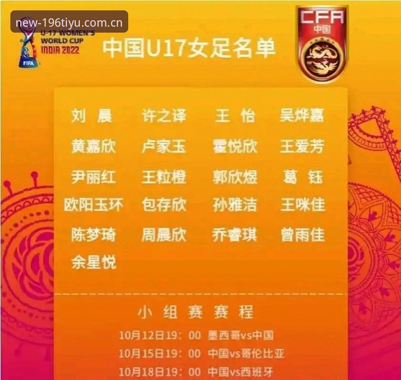 U17世界杯抽签结果解析与196体育平台观赛操作教程
